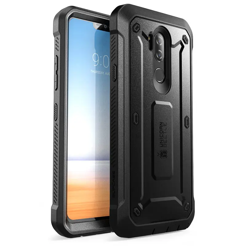 Black Для LG G7 чехол thinq крышка 6,1 дюймов SUP чехол UB Pro полный корпус прочная кобура клип Защитный чехол со встроенной защитной пленкой - Цвет: Black