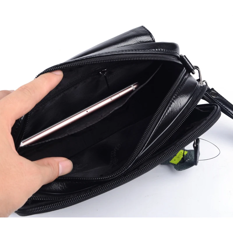 Мужской деловой клатч из натуральной кожи Ранняя сумка воловьей для сигарет