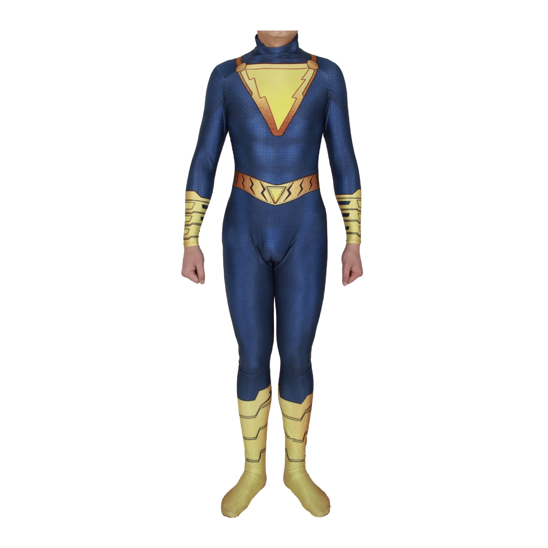 Капитан Shazam Косплэй костюм для взрослых и детей Marvel костюм супергероя на Хэллоуин Для женщин Для мужчин Зентаи Модный комбинезон костюм плащ-комбинезон - Цвет: Bodysuit 04