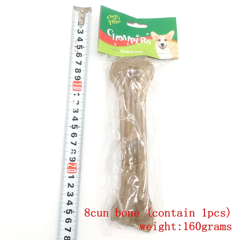 8cun (1pcs) KEMISIDI говяжьи кормушки для собак среднего размера d и больших собак молярный стержень чистые зубы собаки закуски 5 размер кормушка закуски для собак - Цвет: 8cun (1pcs)