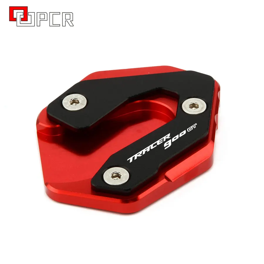 Tracer 900gt Red Увеличить Kickstand боковая стойка расширения Plate площадку для Yamaha TRACER 900GT Abarth Tracer 900 GT- MT-09 MT09 - Цвет: Tracer 900gt Red