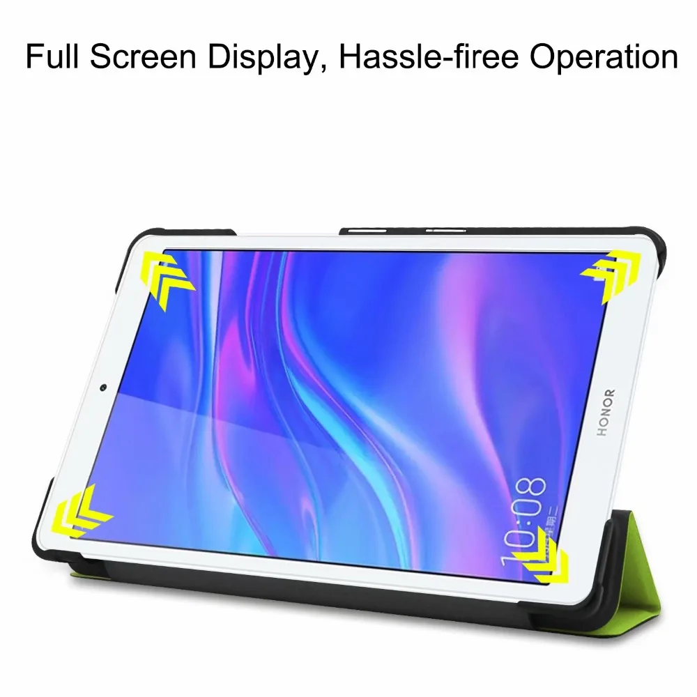 Тонкий мультяшный чехол для huawei Mediapad T5 8,0 дюймов JDN2-W09/AL00 чехол смарт-подставка PU для huawei почтовый ящик 5 8," откидная крышка