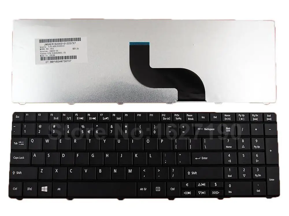 Купи Laptop Keyboard For ACER TM8571 E1-521 E1-531 E1-531G E1-571 E1-571G BLACK For Win8 New Original US/United States Layout Teclado за 668 рублей в магазине AliExpress