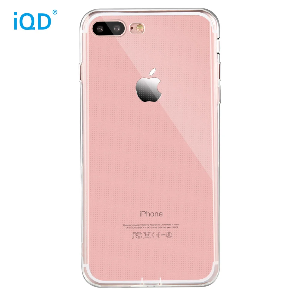 IQD для iPhone X 8 7 Plus Чехлы тонкие прозрачные мягкие гибкие гелевые ТПУ прозрачные кожи устойчивый к царапинам бампер чехол для iPhone 6 6s Plus