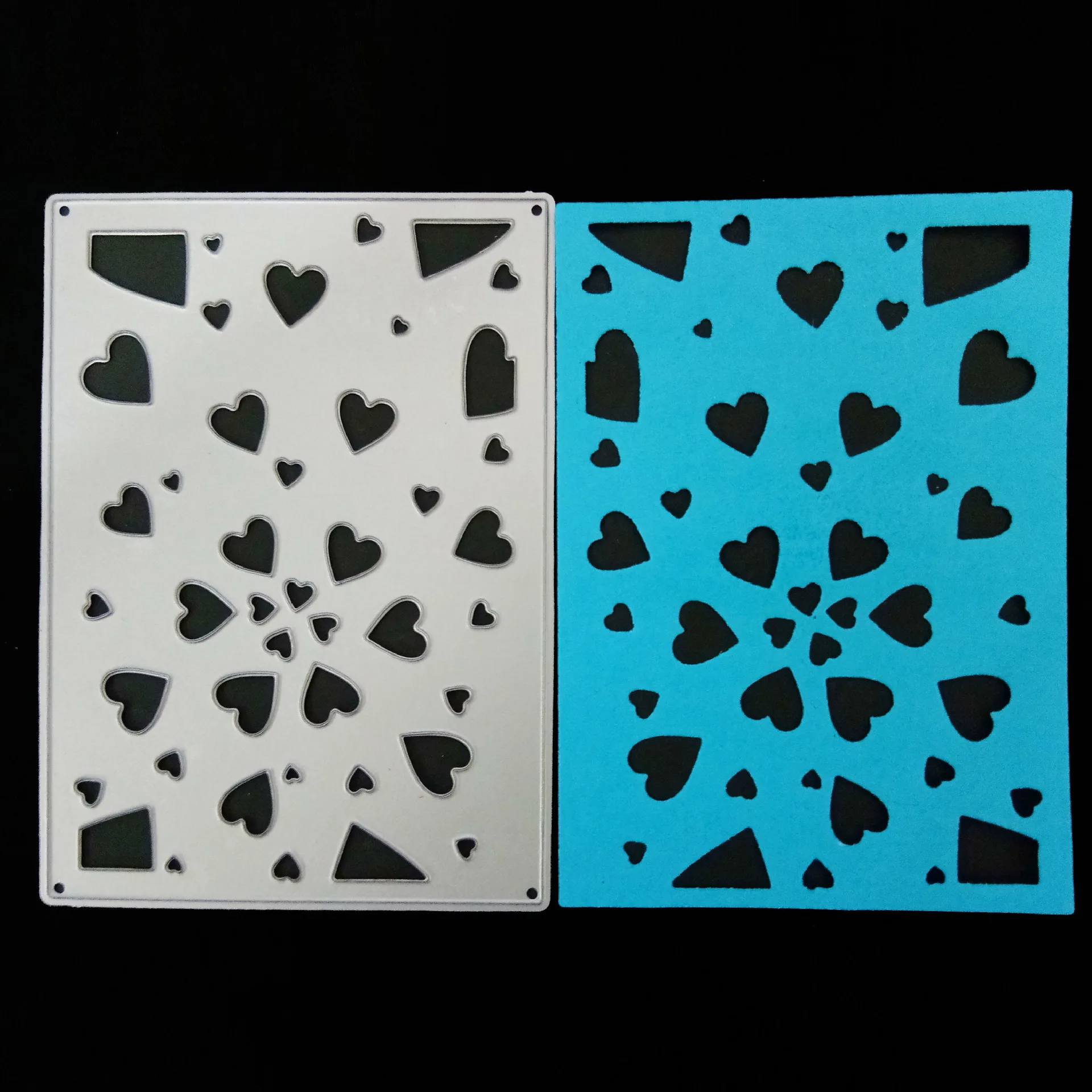 DIY Новое поступление 3 шт металлический слой резки штампов и скрапбукинга для изготовления бумаги нашивки с тиснением сердца рамки карты Ремесло