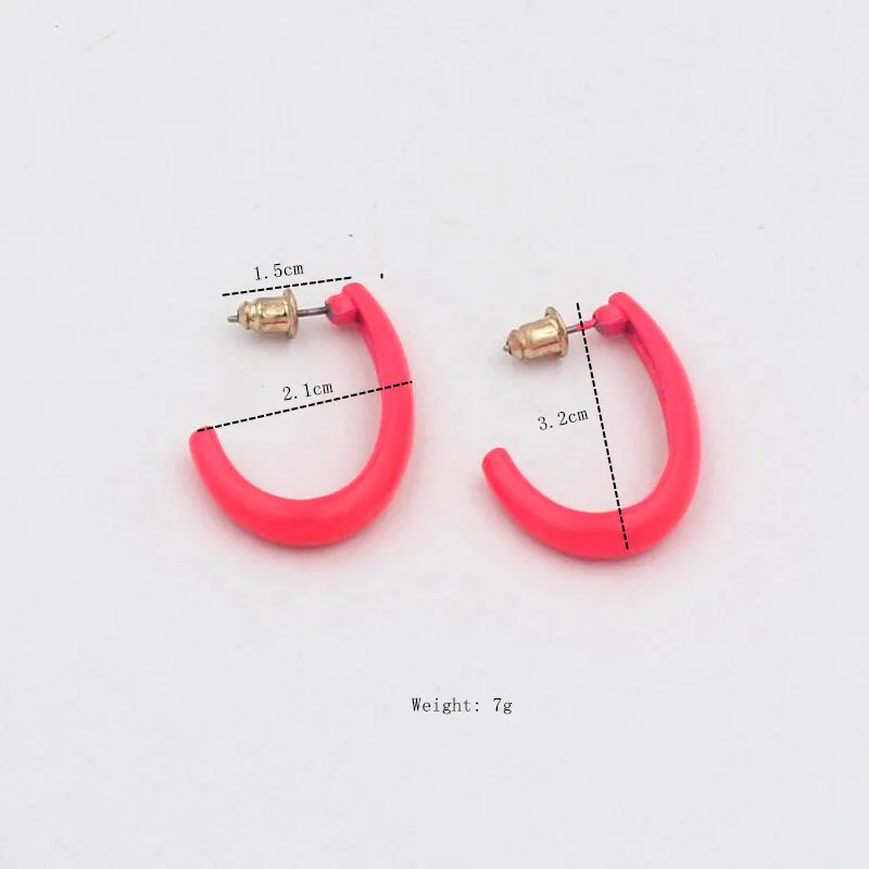 Yourem 2018 Модные женские серьги стержни новый октября Jewelry продажа девять красные 7 г