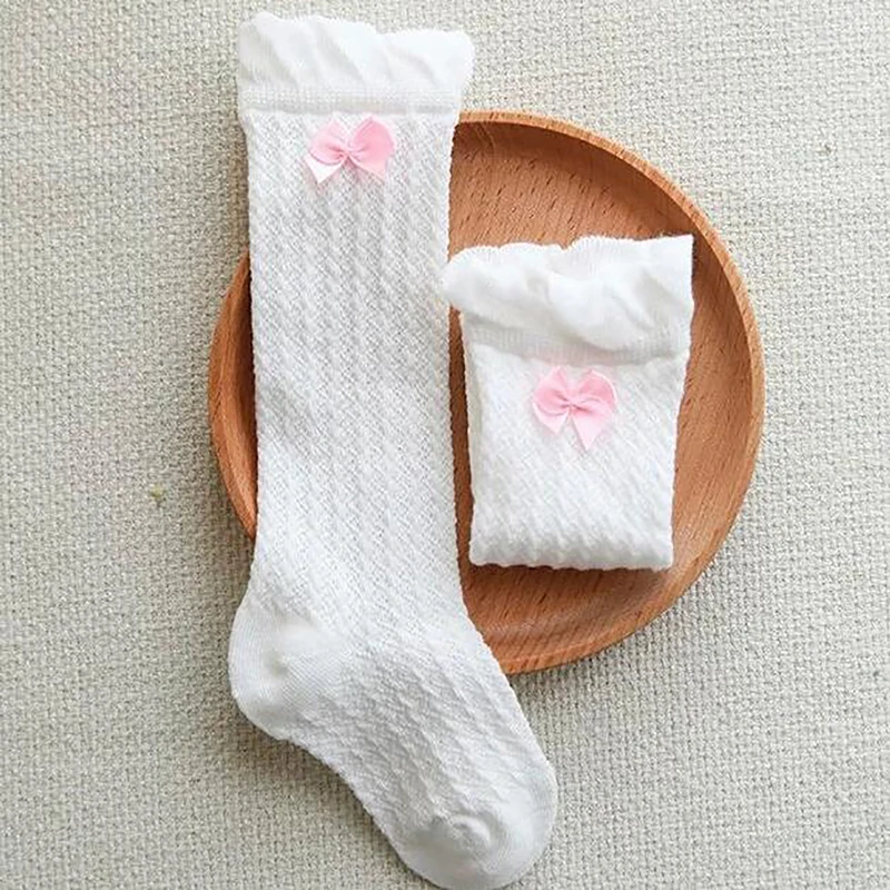 Колготки для маленьких девочек осени и весны Летние Теплые сетчатые детские