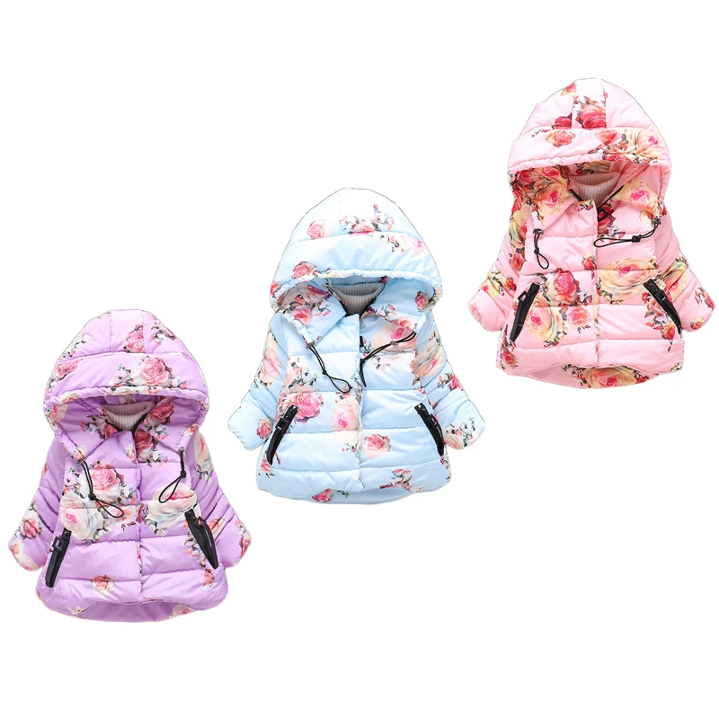 2017 г. Зимняя хлопковая куртка и пальто с героями мультфильмов для девочек детская