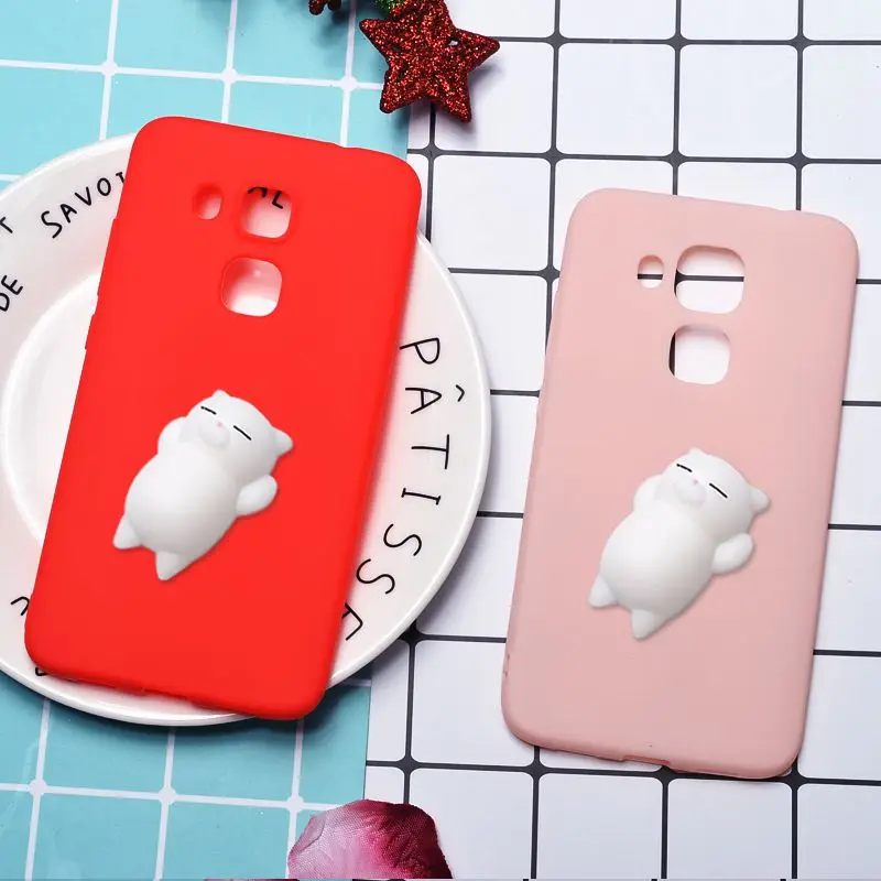 For Huawei Nova Plus Case Soft TPU Silicone Fundas Cover G9 Maimang 5 Cute 3D Squishy Cat Phone Cases |