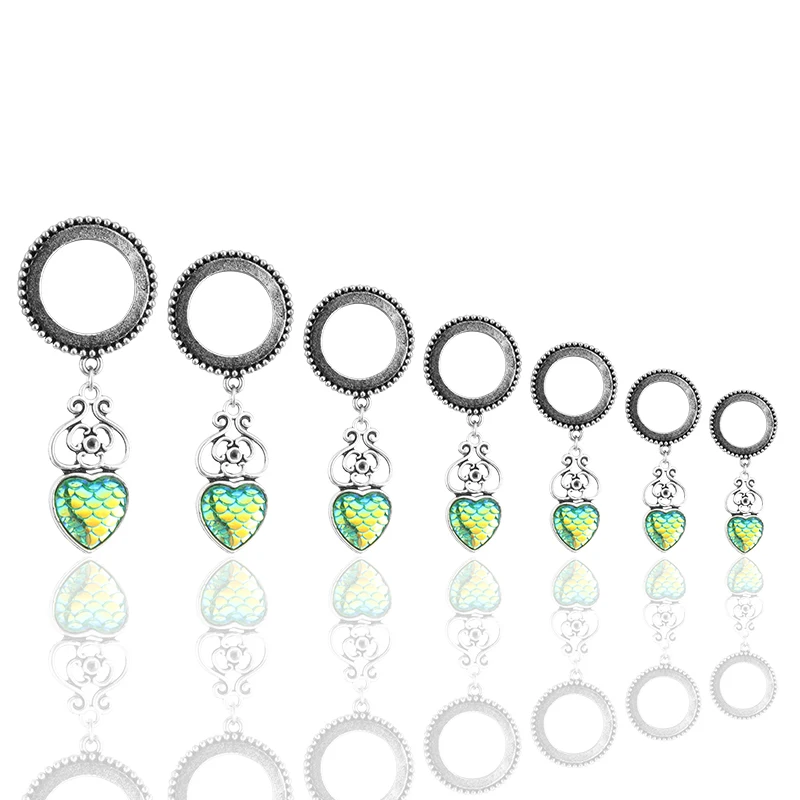 Новинка 2018 Висячие ушные вкладыши для завивки ушной раковины сердце пирсинг тела