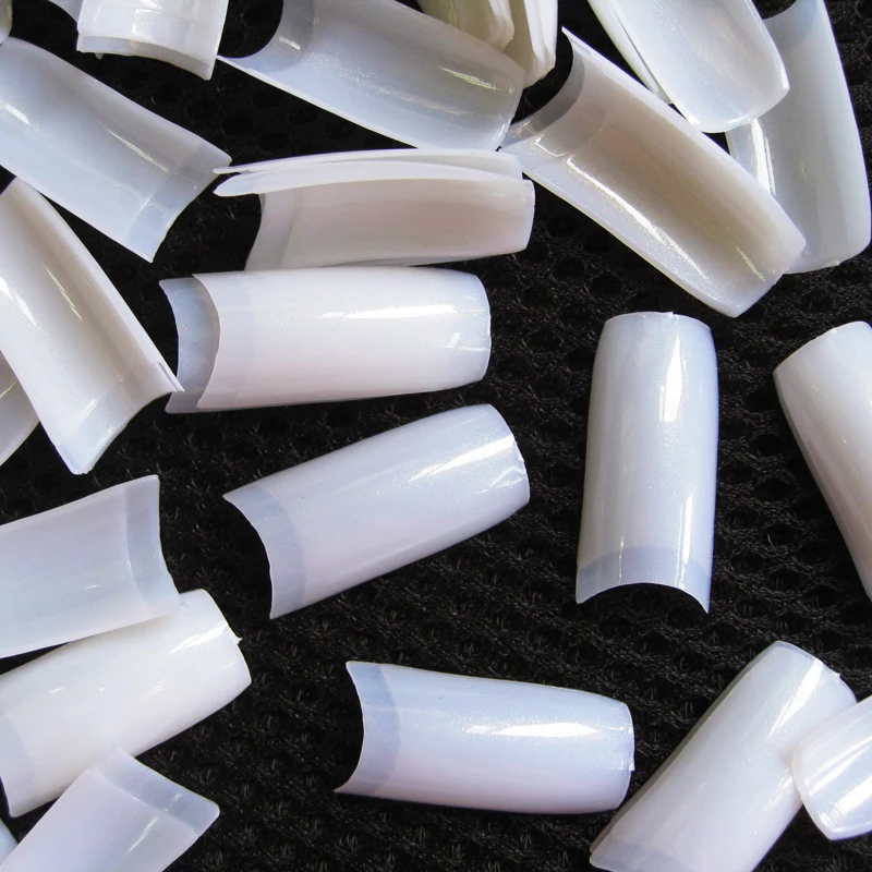 500 шт. жемчужные белые французские Акриловые искусственные наполовину накладные