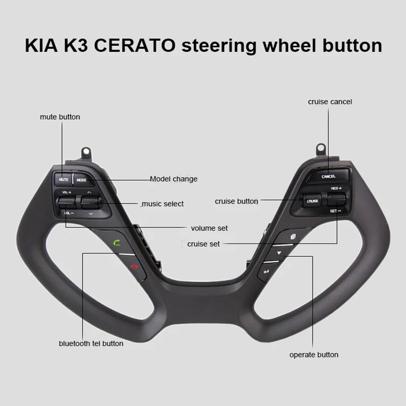 Кнопка рулевого колеса для KIA CERATO K3 с звуковым регулятором громкости музыки круиз bluetooth телефон тел звуковой переключатель