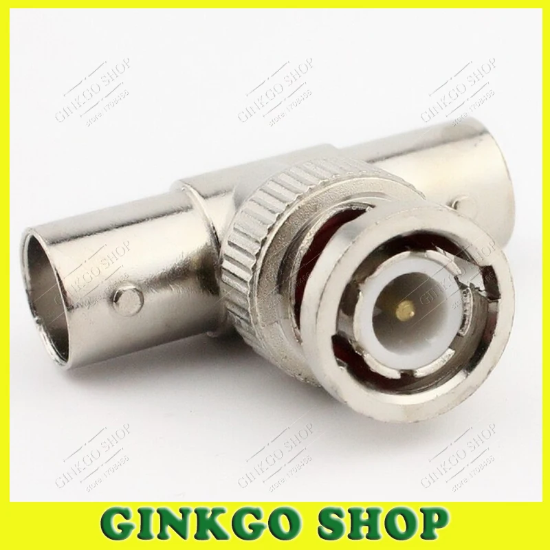 12pcs/lot BNC-KJK 2 Female to Male BNC T Type for AV Monitoring Components Adapters Connector Q9 Connect Adapter | Обустройство дома