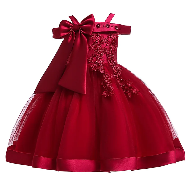 2020 Kids Tutu Birthday Princess Party Dress for Girls Infant Lace Children Bridesmaid Elegant Girl baby Clothes | Детская одежда и