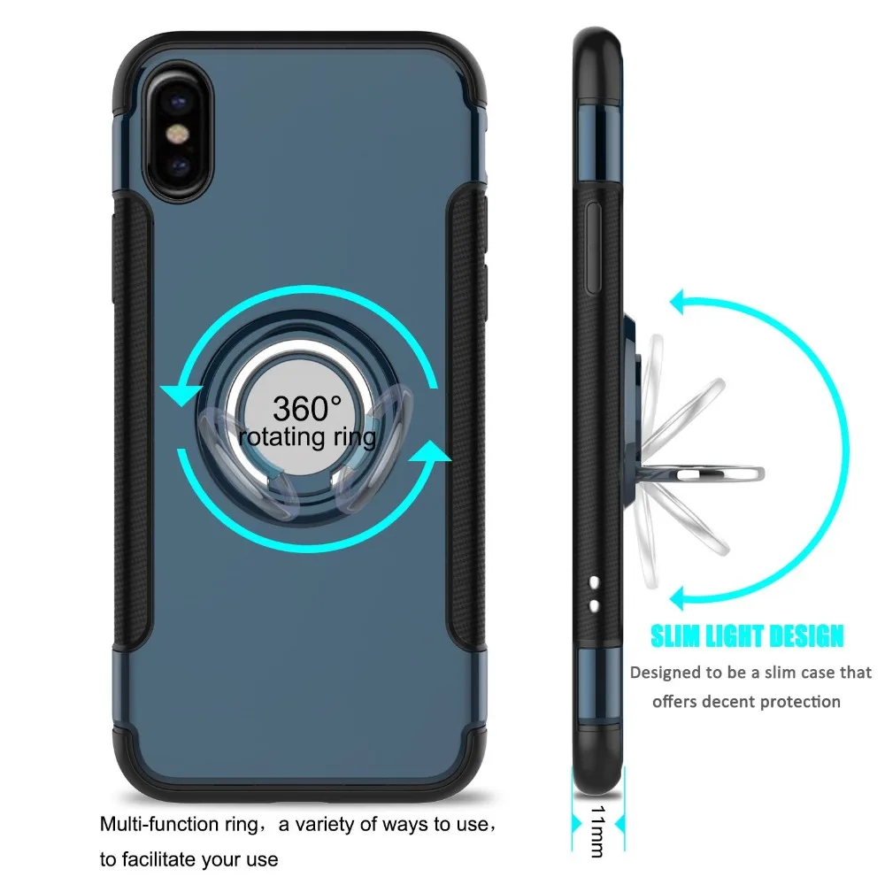 Чехол для iPhone X Xr Xs Max гибридный противоударный бронированный автомобильный