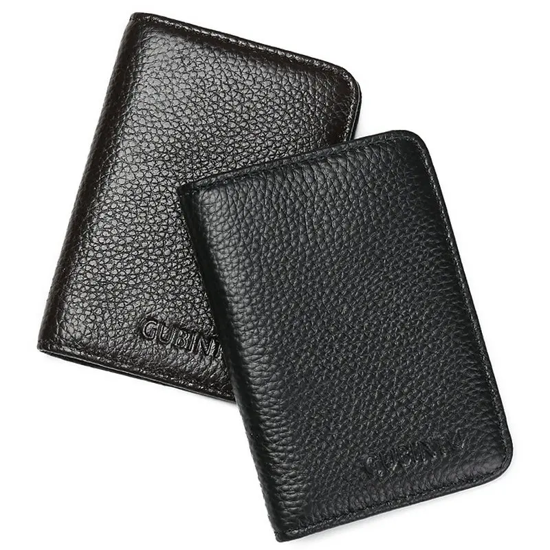 Держатель для кредитных карт из натуральной кожи с RFID-защитой мужчин и женщин