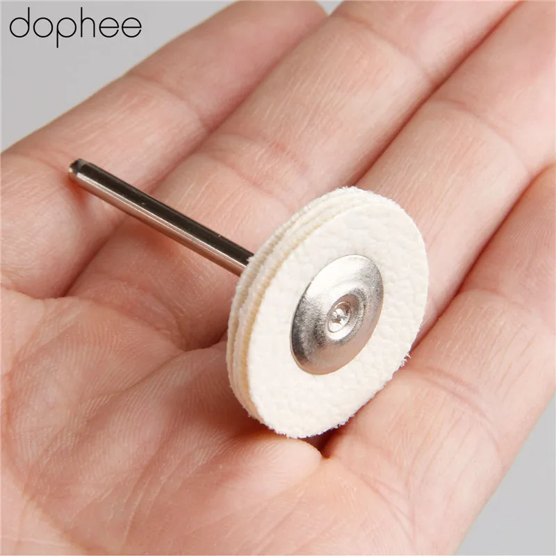 dophee 25MM Dremel Accessories Leather Polishing Buffing Wheel Brushes Grinding Pad for Rotary Tools 20PCS | Инструменты
