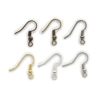 100 piece 6 colors metal ear wire earrings hooks findings jewelry making earring accessories 20x19mm
