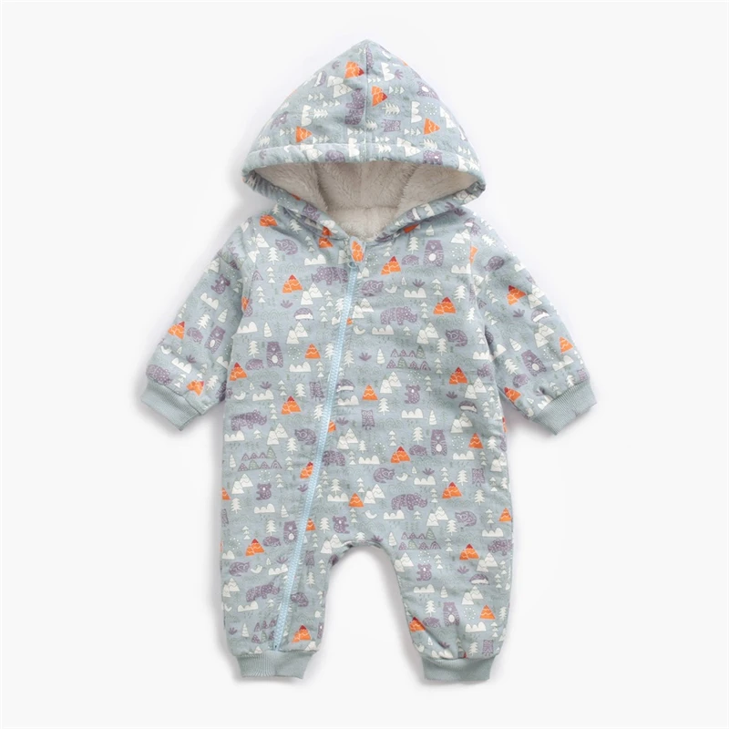 Детский комбинезон на молнии с рисунком граффити для новорожденных мальчиков и