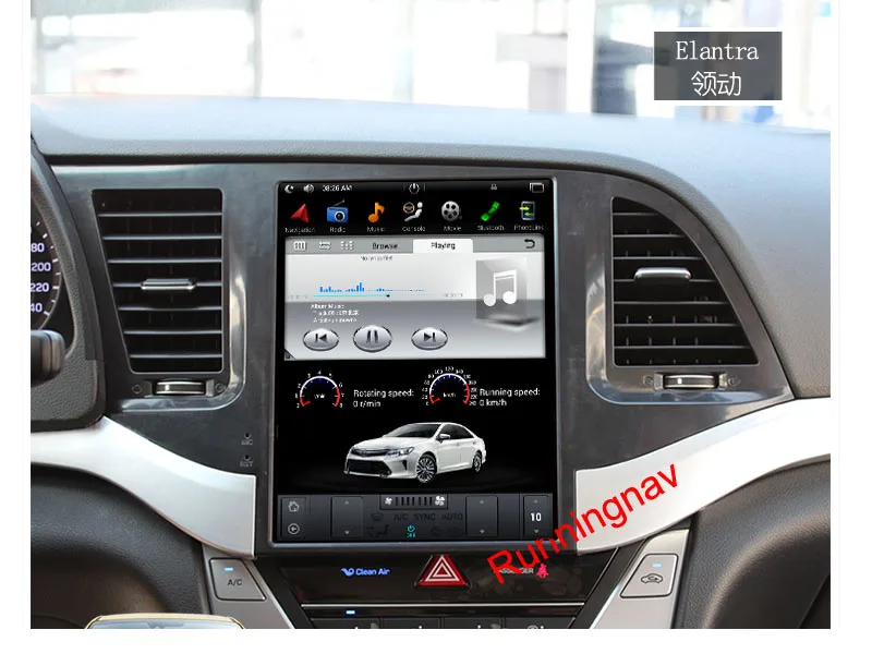 10 4 &quotTesla Тип Android Fit HYUNDAI ELANTRA 2016 2017 2018 Автомобильный dvd плеер навигация gps