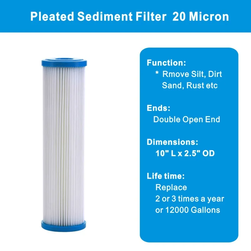 Сменные картриджи для фильтрации воды 2 5x10 дюймов 20 микрон|water filter replacements|filter 10