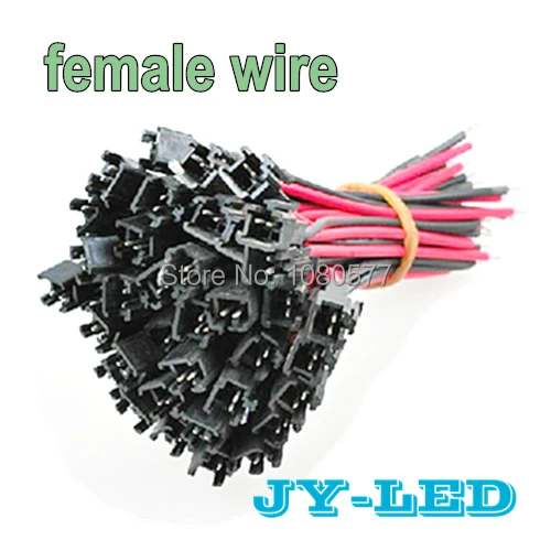 100 шт./лот 2-контактный SMP 22awg Удлинительный проводной провод длиной 10 см