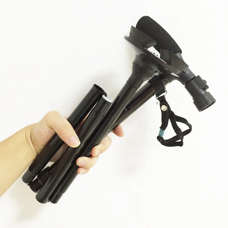 Складные треккинговые палки из алюминиевого сплава со светодиодсветильник кой