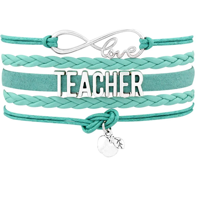 Ассистент преподавателя яблоки Бесконечность Любовь Шарм браслеты ювелирные