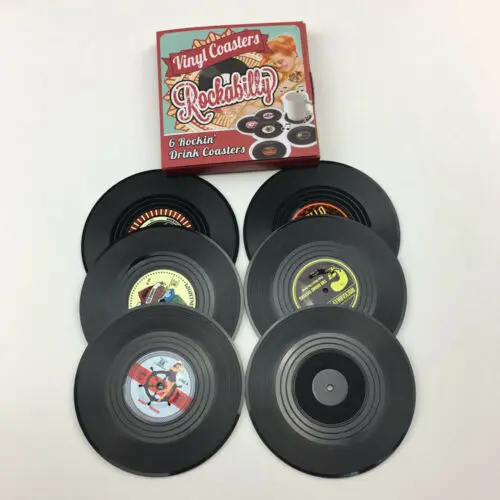 Новинка В стиле ретро силиконовые Стекло Противоскользящий коврик виниловые CD