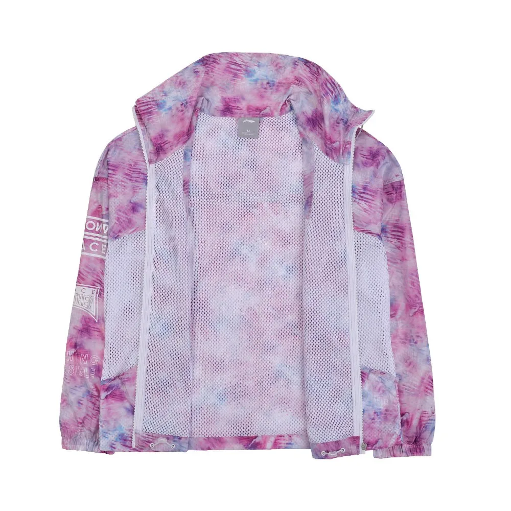 Женская спортивная куртка Li Ning свободная дышащая ветровка с водонепроницаемой