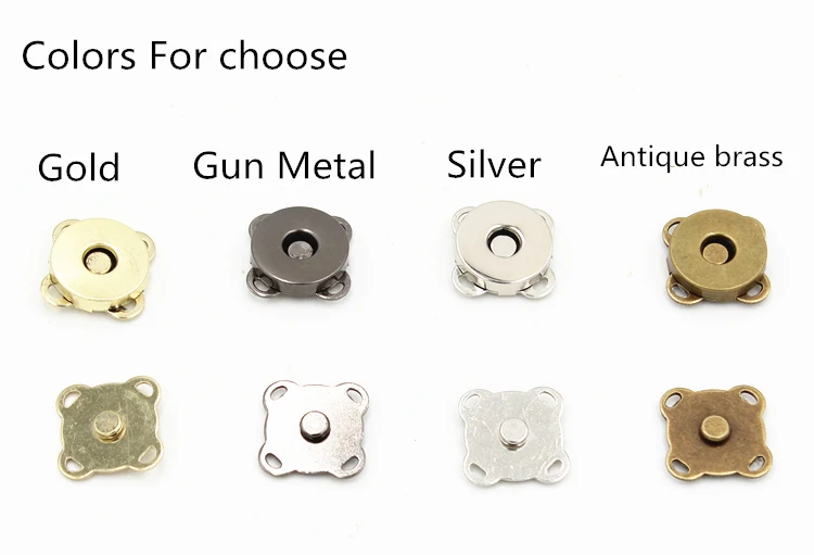 20 компл./Лот черная серебряная в форме сливы ручная пришивка магнитная кнопка