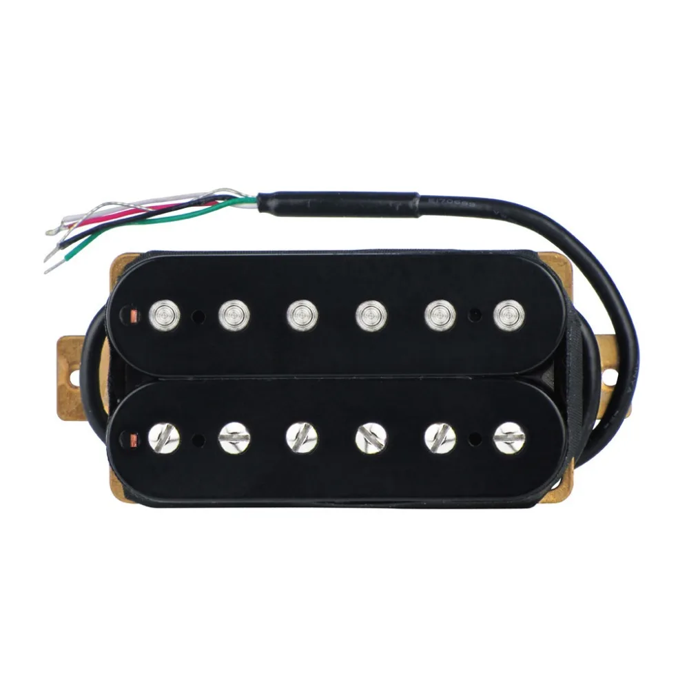FLEOR Pickup Guitar Bridge Humbucker Electric Black Ceramic Magnet 4 Wire Parts Accessories | Спорт и развлечения