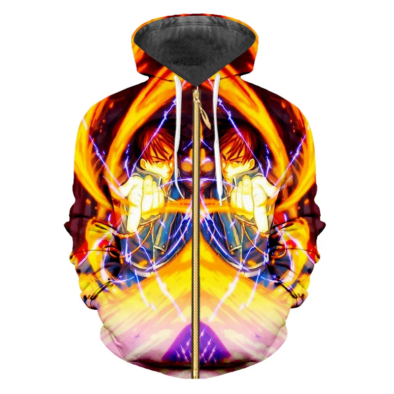 OGKB мужская куртка в стиле хип-хоп с длинным рукавом капюшоном на молнии Толстовка