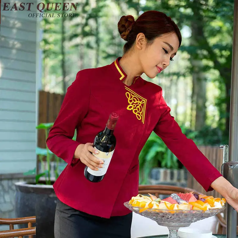 Ресторан униформа официантки s Отель новый дизайн для официантов NN0174 W|restaurant waitress