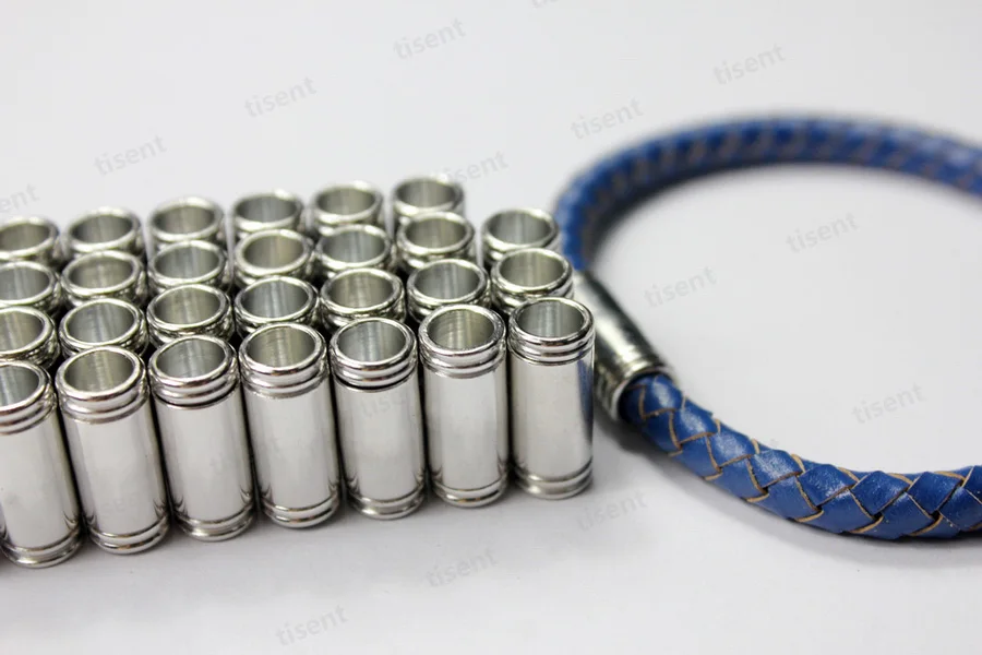 

4 sets 6mm Hole Silver Magnetic Clasp, 8x18mm Shape