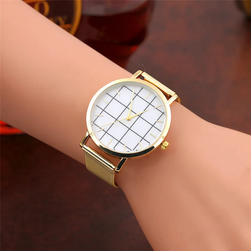 Женские модные часы с мраморной поверхностью браслет из нержавеющей стали