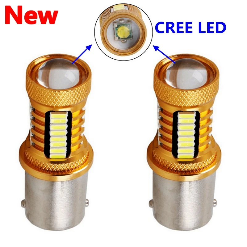Светодиодный указатель поворота 2 шт. 1156 P21W BA15S 1157 P21/5W BAY15D CREE|smd 3014|light 12v3014 led |
