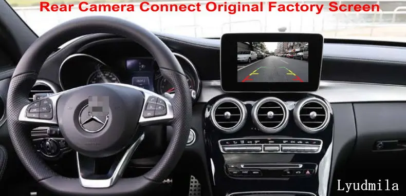 Для Mercedes Benz C W205 RCA и экран, совместимая Автомобильная камера заднего вида/камера заднего вида