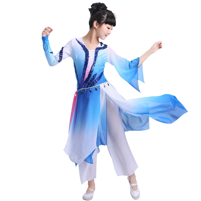 Traditional Chinese Dance Costume Folk Adult Ancient Yangko | Тематическая одежда и униформа