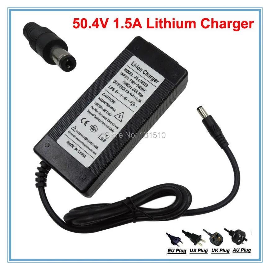 50,4 V зарядное устройство 44,4 V 1.5A литий-ионный аккумулятор зарядное устройство DC головка для 50 V 12 S литий-ионный e велосипед электрический велосипед зарядное устройство