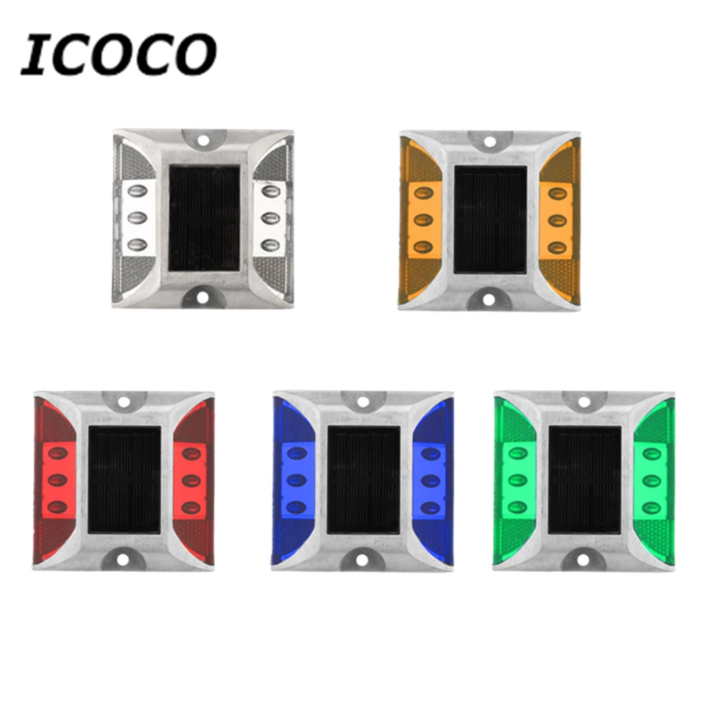 1 шт. алюминиевый водонепроницаемый Светодиодный Солнечный Свет дорожный
