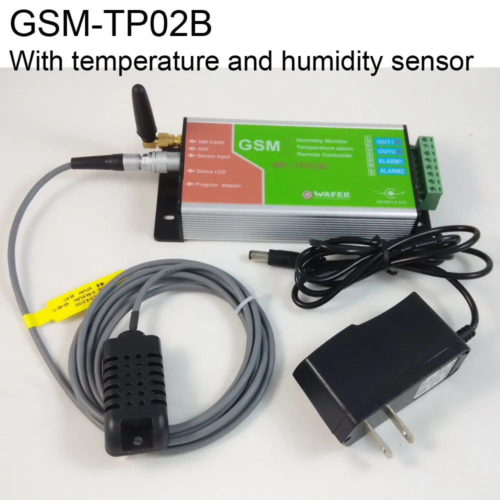 GSM Мониторинг температуры, сигнализация, электронный регистратор данных и SMS беспроводной два релейных выхода пульт дистанционного управления