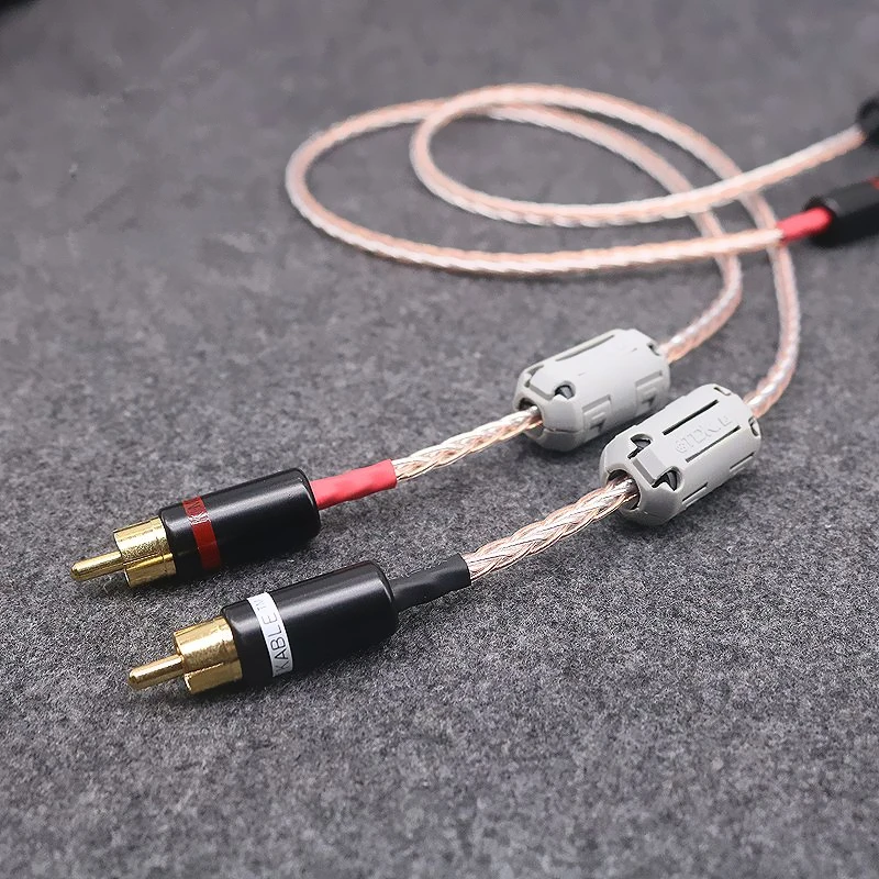 8-core OCC HIFI audio line 2 minutes RCA silver-plated mixed signal rca to cable | Электроника