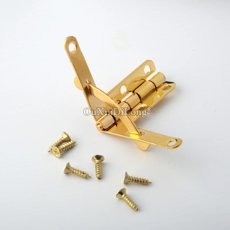 

DHL SHIPPING 500PCS/LOT 33*30mm Hinges With Screws Metal Quadrant Hinge For DIY Wooden Box Cases Humidor Jewelry Hinges