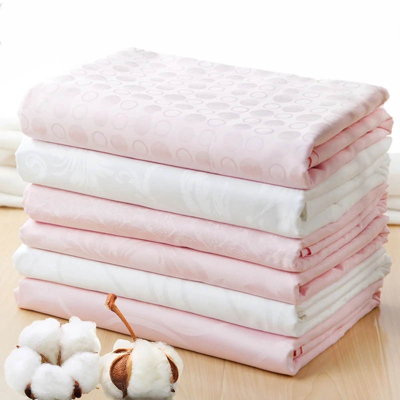 Плоская простыня 1 упаковка двухслойная белая хлопковая атласная жаккардовая