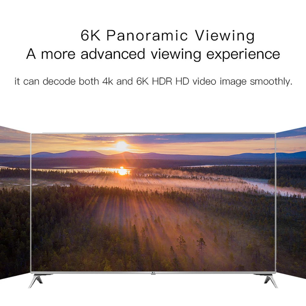 H6 Android 9,0 Смарт ТВ приставка 4 ГБ/32 ГБ 2,4G WiFi приставка Allwinner H6 UHD 4K медиаплеер 6K HDR 100M USB3.0 H.265 VP9