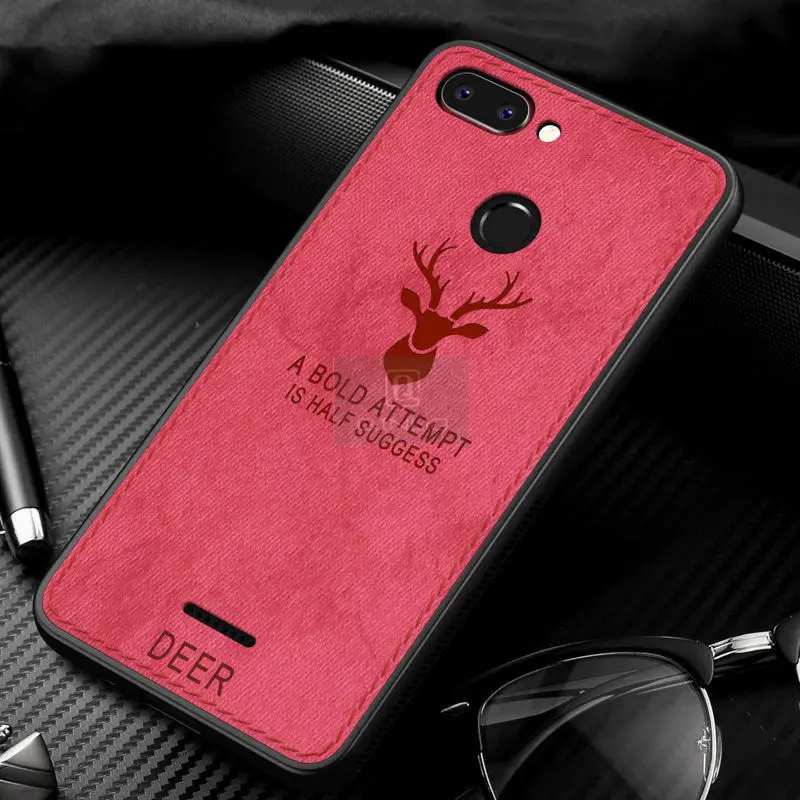 Deer Red Чехол для телефона для Xiaomi mi Mix 2S Max 2 3 Pocophone F1 Play Red mi Note 8 4 4X5 6 7 Pro Бэтмен олень Ткань Текстиль противоударный чехол - Цвет: Deer Red