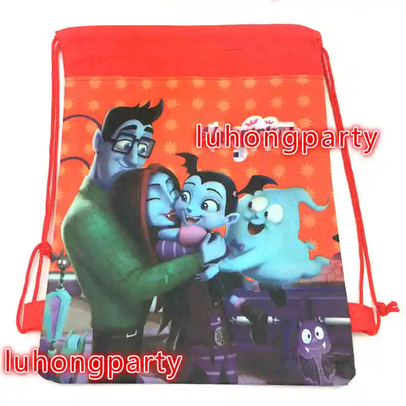 20 штук Vampirina мультфильм нетканого шнурок рюкзак подарок мешок для детей Vampirina рождения пользу - Цвет: B 20pcs
