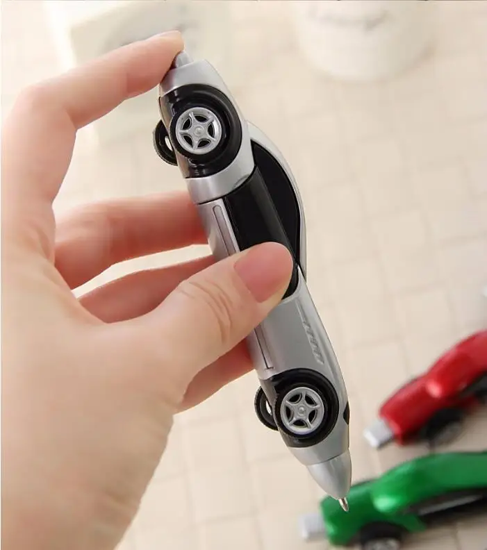 10 шт. креативные Канцтовары мультфильм форма спортивной машины шариковые ручки