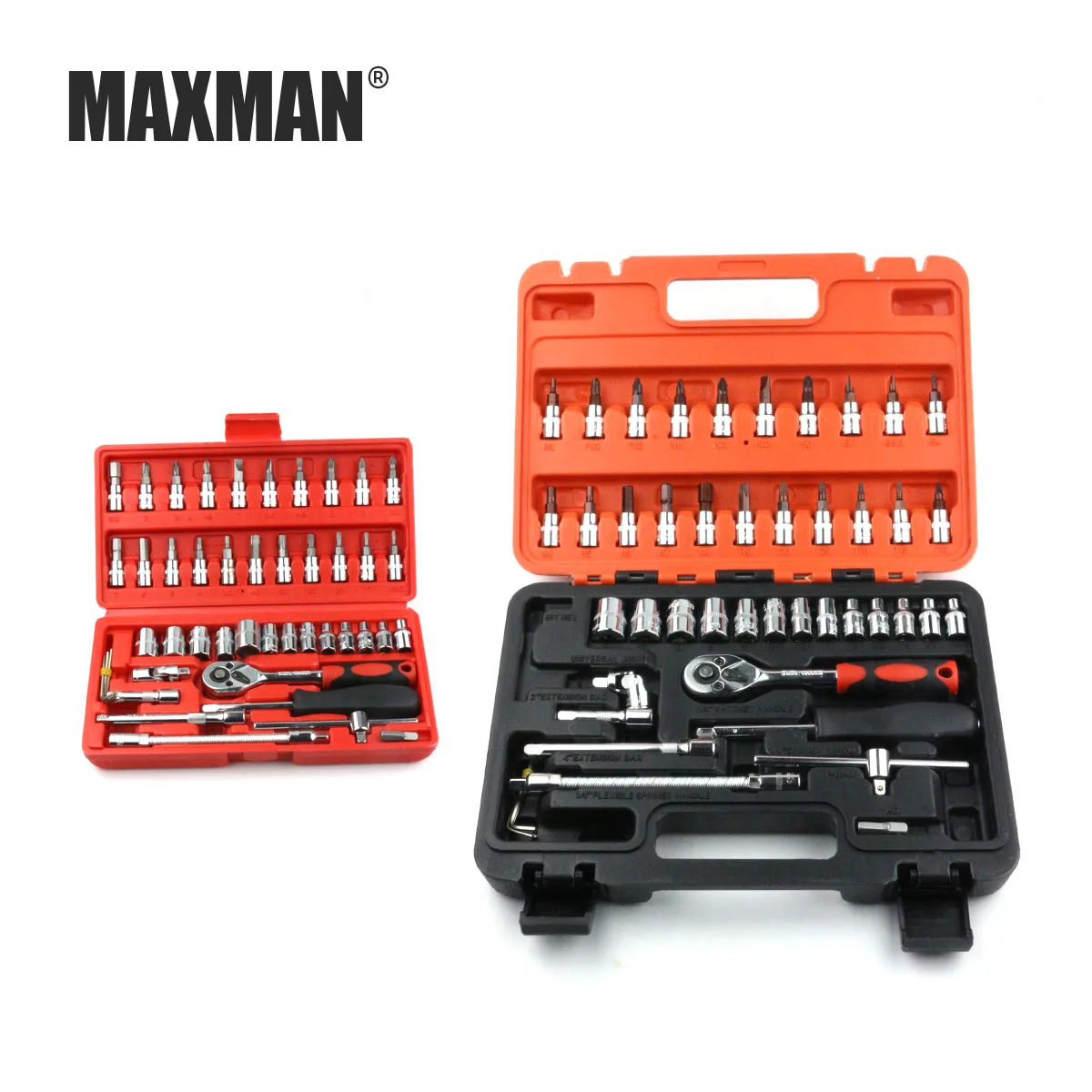 Набор торцевых ключей MAXMAN 46 шт. набор инструментов для авторемонта трещотка